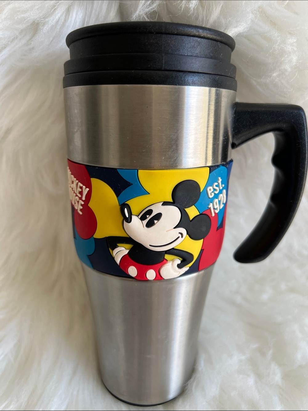 Mickey Mouse Original Stainless Steel Tumbler Coffee Cup with Lid